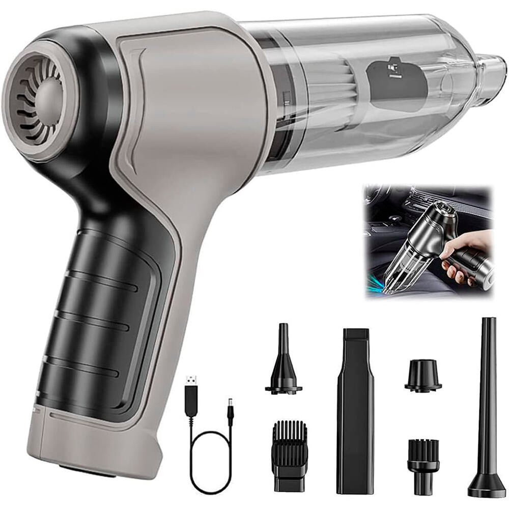 Aspiradora de Mano Inalámbrica 4 en 1 con Sopladora y Compresor, USB, para Hogar y Coche
