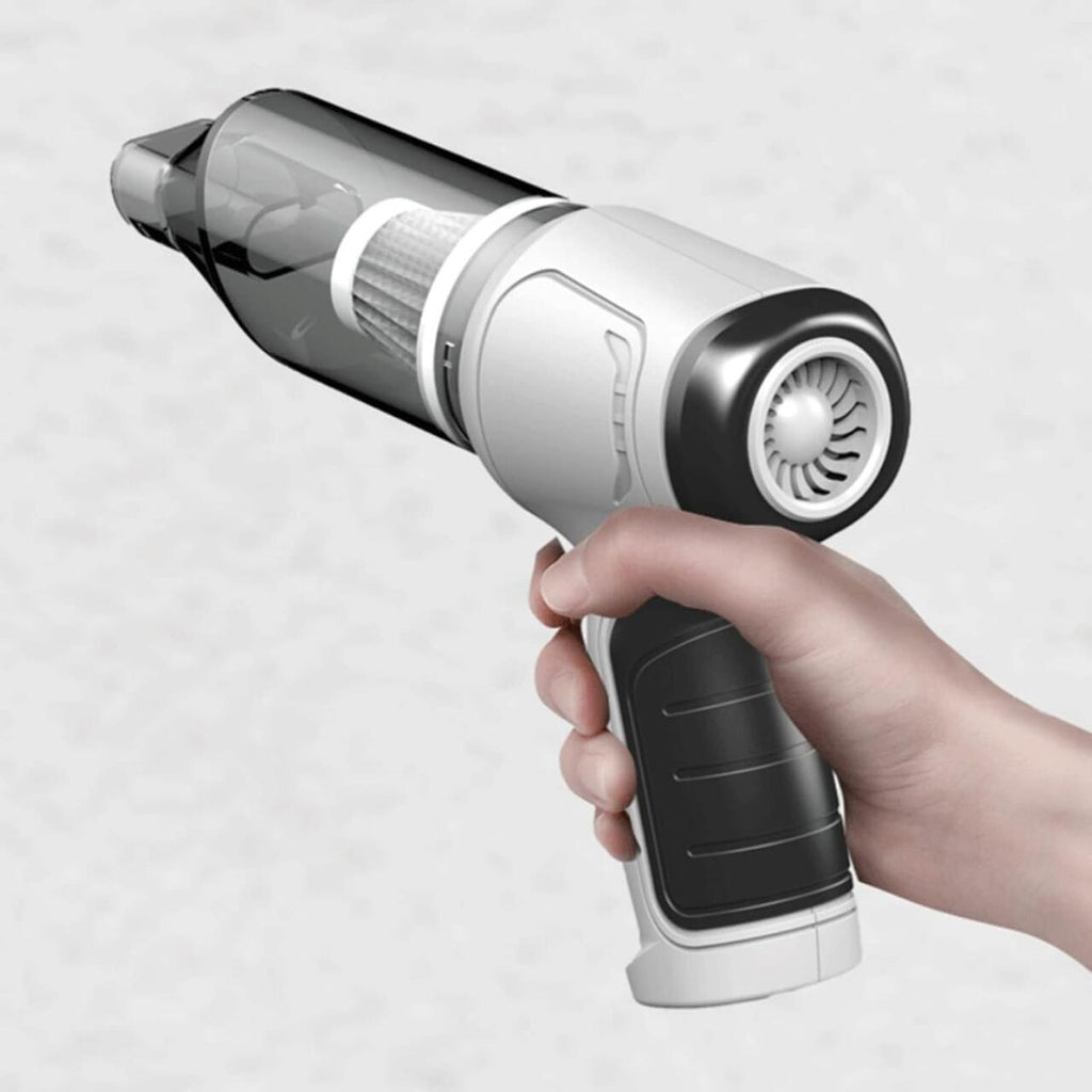 Aspiradora de Mano Inalámbrica 4 en 1 con Sopladora y Compresor, USB, para Hogar y Coche